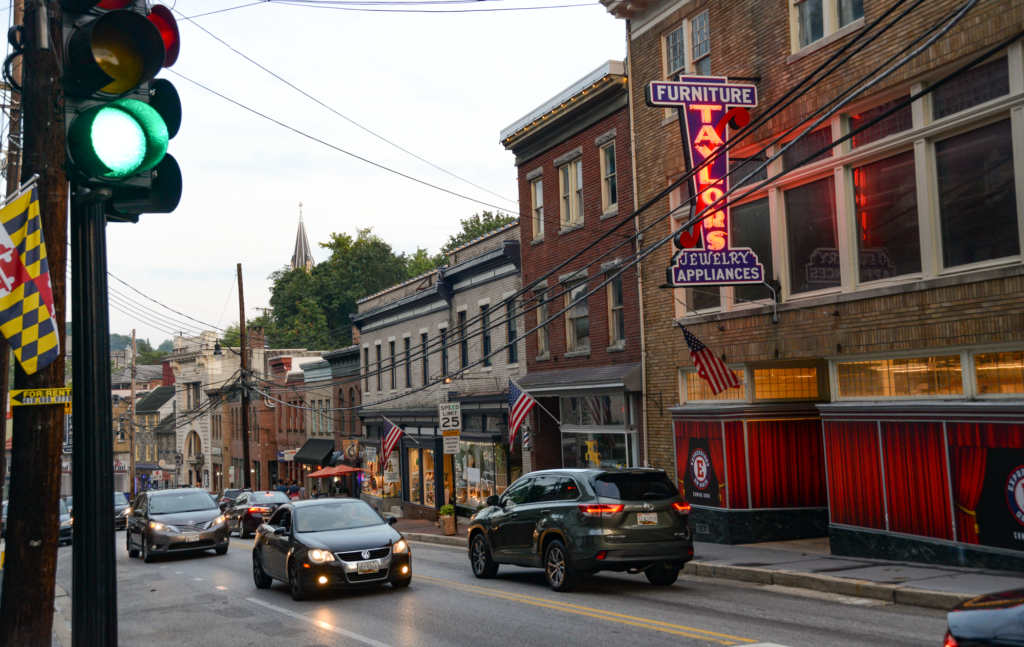 Ellicott City Main Street shops