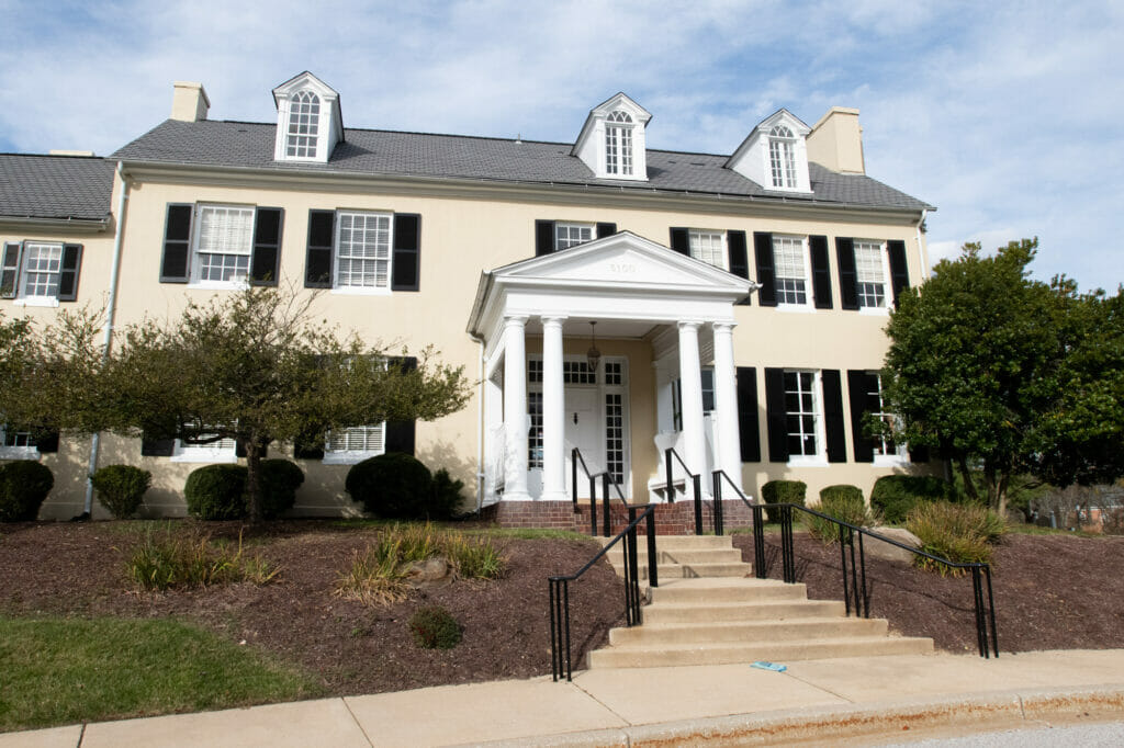 Dorsey Hall Manor House front exterior
