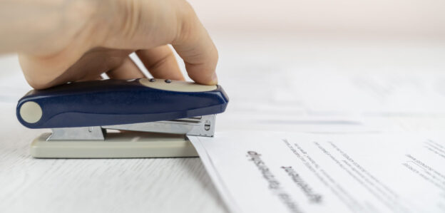 Maryland Tenants' Bill of Rights paperwork stapled