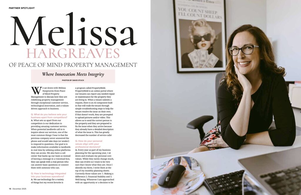 Baltimore Real Producers Dec 2025 article Where Innovation Meets Integrity